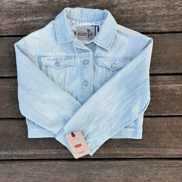 Levi’s Silvertab Crop Trucker Jacket | Size 10-12 YRS (M) - Picture 7 of 16